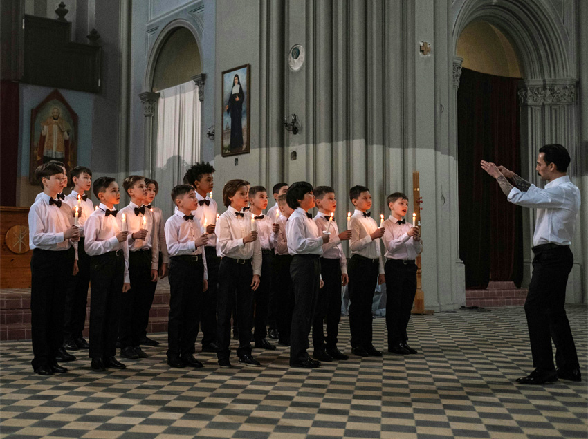 children singing
